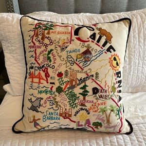 Cat Studio Embroidered CALIFORNIA pillow